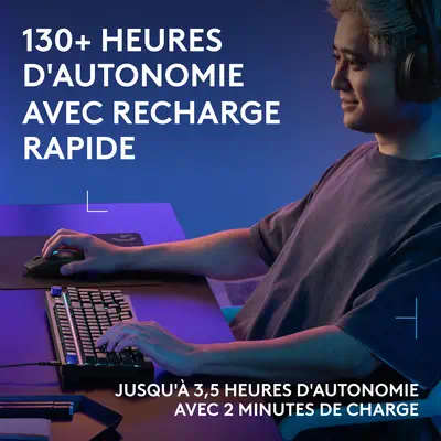 Logitech G305 X SUPERLIGHT-BK-EWR2i-934 - Pack Clavier, souris - visuel 6