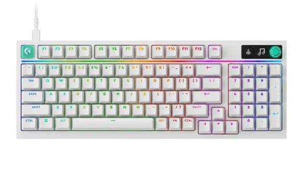 Logitech G G316 X 98 clavier Gaming USB AZERTY Français Blanc - Périphérique Informatique - visuel 1