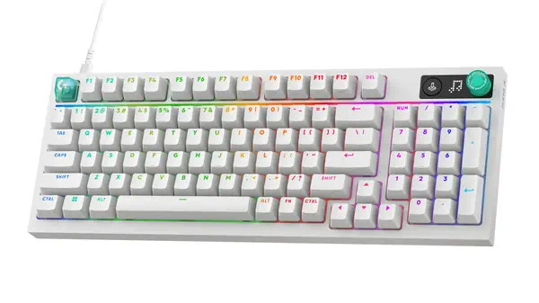 Logitech G G316 X 98 clavier Gaming USB AZERTY Français Blanc - Périphérique Informatique - visuel 2