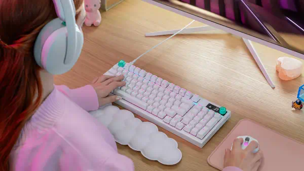 Logitech G G316 X 98 clavier Gaming USB AZERTY Français Blanc - Périphérique Informatique - visuel 5