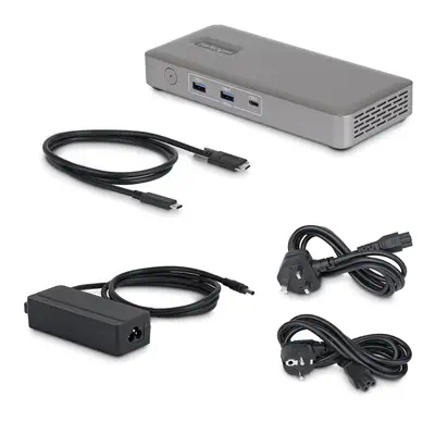Station d'Accueil USB4, Double Sortie 4K Sans Pilote pour macOS et Windows, Station d'Accueil USB-C  - StarTech - Station d'accueil pour portable - visuel 4