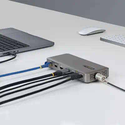 Station d'Accueil USB4, Double Sortie 4K Sans Pilote pour macOS et Windows, Station d'Accueil USB-C  - StarTech - Station d'accueil pour portable - visuel 3