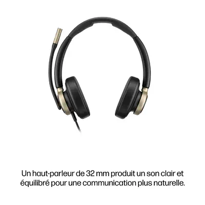 Micro-casque filaire USB binaural HP Poly Mission 825 - Casque Micro - visuel 9