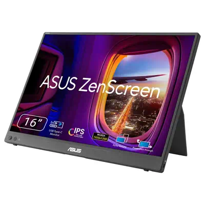 ASUS ZenScreen MB16FC écran plat de PC 40,6 cm (16") 1920 x 1200 pixels WUXGA LCD Noir - Asus - Ecran Ordinateur - visuel 1