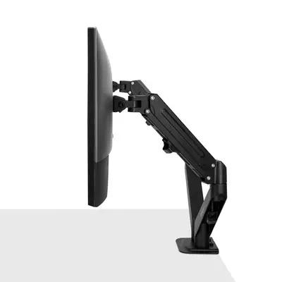 Support d'écran avec bras à gaz à double montage - Noir - Lindy - Accessoire Vidéoprojecteur - visuel 4