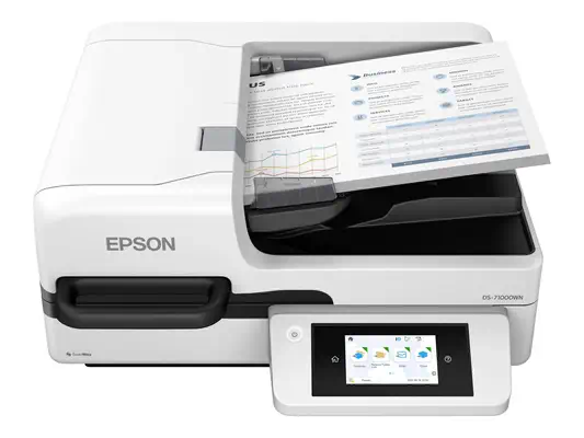 EPSON WorkForce DS-71000WN 70ppm/140ipm speed Scanners BM 600 DPI x 600 DPI Horizontal x Vertical In - Epson - visuel 1