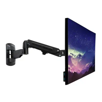 Lindy 40712 support d'écran plat pour bureau 81,3 cm (32") Mur Noir - Accessoire Vidéoprojecteur - visuel 1