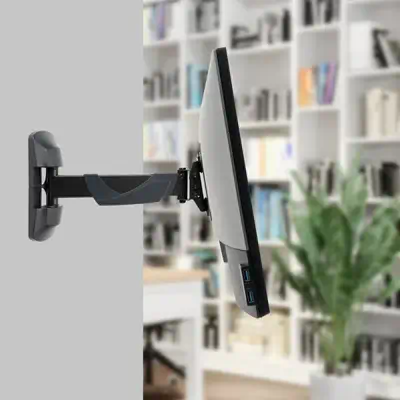 Lindy 40713 support d'écran plat pour bureau 66 cm (26") Mur Noir - Accessoire Vidéoprojecteur - visuel 4