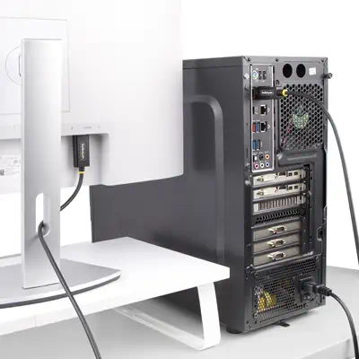 Câble Adaptateur DisplayPort vers HDMI de 4,5m avec Connecteurs à Verrouillage, 4K 60Hz, HDR, Conver - StarTech - Switchs et Hubs - visuel 9