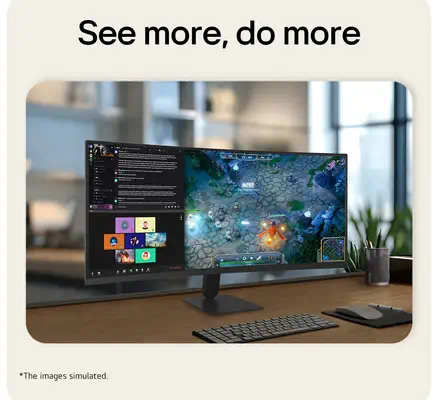 LG 34U601B-B écran plat de PC 86,4 cm (34") 3440 x 1440 pixels Dual WQHD LCD Noir - Ecran Ordinateur - visuel 4