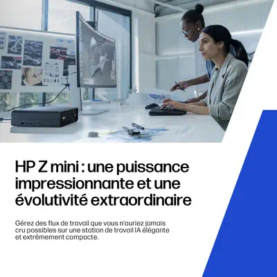 HP DW8E7ET PC/poste de travail Intel Core Ultra 7 265 32 Go DDR5-SDRAM 1 To SSD Windows 11 Pro Mini  - Station de Travail - visuel 6
