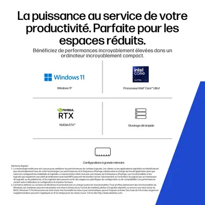 HP DW8E7ET PC/poste de travail Intel Core Ultra 7 265 32 Go DDR5-SDRAM 1 To SSD Windows 11 Pro Mini  - Station de Travail - visuel 8