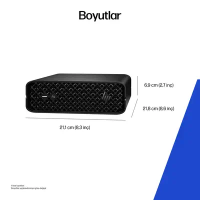 HP DW8E7ET PC/poste de travail Intel Core Ultra 7 265 32 Go DDR5-SDRAM 1 To SSD Windows 11 Pro Mini  - Station de Travail - visuel 3