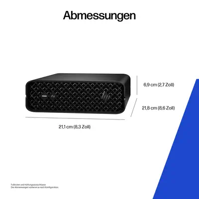 HP DW8E8ET PC/poste de travail Intel Core Ultra 9 285 32 Go DDR5-SDRAM 1 To SSD Windows 11 Pro Mini  - Station de Travail - visuel 3