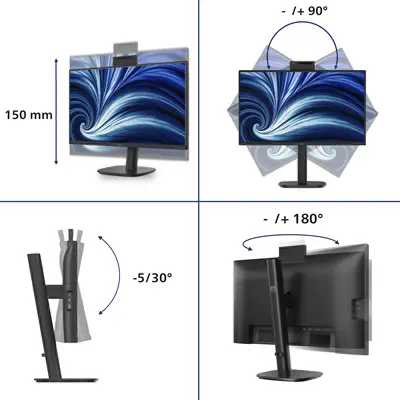 Philips 3000 series 24B2N3200JH/00 écran plat de PC 60,5 cm (23.8") 1920 x 1080 pixels Full HD LCD N - Ecran Ordinateur - visuel 3