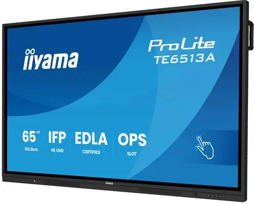 iiyama TE6513A-B3AG Écran d'affichage dynamique Écran plat interactif 163,8 cm (64.5") LCD Wifi 500  - Ecran Numérique Interactif - visuel 3