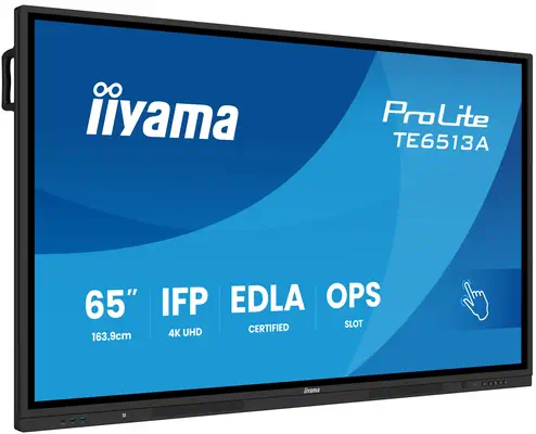 iiyama TE6513A-B3AG Écran d'affichage dynamique Écran plat interactif 163,8 cm (64.5") LCD Wifi 500  - Ecran Numérique Interactif - visuel 2