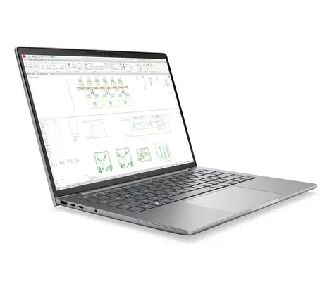 HP DW8D7ET laptop Copilot+ PC Intel Core Ultra 7 35,6 cm (14") WUXGA 24 Go DDR5-SDRAM 1 To SSD Wi-Fi - Station de Travail Mobile - visuel 2