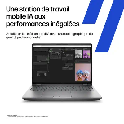 HP DW8E1ET laptop Intel Core Ultra 7 255HX 40,6 cm (16") 2.5K 32 Go DDR5-SDRAM 1 To SSD Wi-Fi 7 (802 - Station de Travail Mobile - visuel 9
