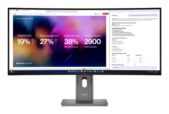 Lenovo ThinkVision P40WD-40 Moniteur - Ecran Ordinateur - visuel 1