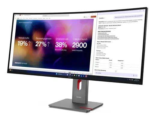 Lenovo ThinkVision P40WD-40 Moniteur - Ecran Ordinateur - visuel 4
