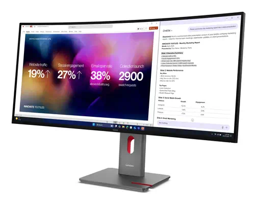 Lenovo ThinkVision P40WD-40 Moniteur - Ecran Ordinateur - visuel 3