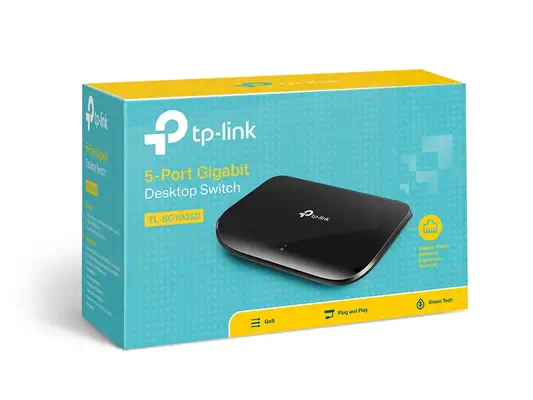 TP-Link TL-SG1005D commutateur réseau Non-géré Gigabit Ethernet (10/100/1000) Noir - Switchs et Hubs - visuel 4