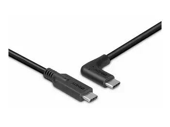 Garantie LINDY 0.5m USB 3.2 Type C Cable 90 Right Angle