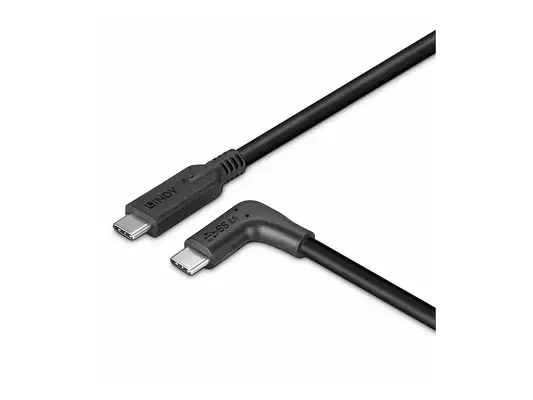 LINDY 0.5m USB 3.2 Type C Cable 90 Right Angle - Lindy - Câble USB - visuel 2