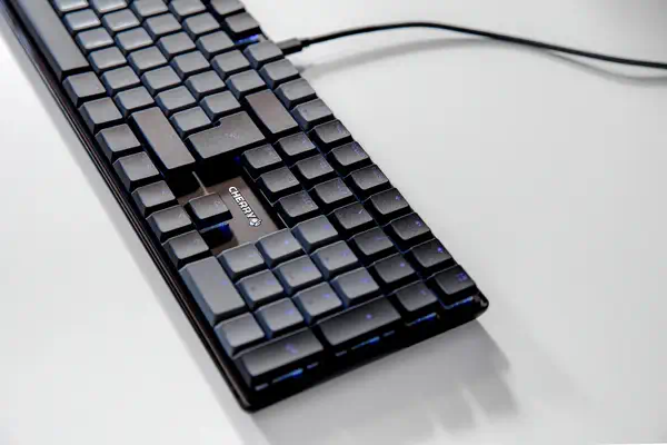 CHERRY KC 500 MX LP clavier maison/bureau USB QWERTY Anglais américain Noir - Clavier - visuel 6