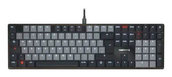 CHERRY KC 500 MX LP clavier maison/bureau USB QWERTY Anglais américain Noir - Clavier - visuel 1