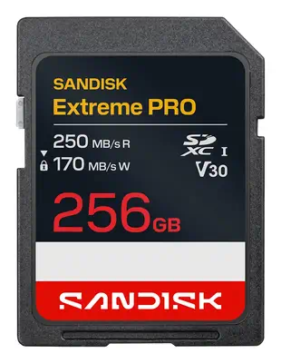 SanDisk Extreme Pro 256 Go SDXC UHS-I - Sandisk - Carte Mémoire - visuel 1