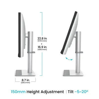 BenQ MA270S écran plat de PC 68,6 cm (27") 5120 x 2880 pixels 5K Ultra HD LED Blanc - Ecran Ordinateur - visuel 5