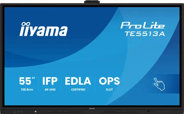 iiyama TE5513A-B3AG Écran d'affichage dynamique Écran plat interactif 138,7 cm (54.6") LCD Wifi 500  - Ecran Numérique Interactif - visuel 2