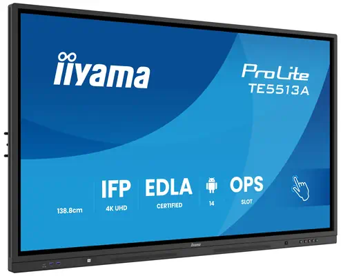 iiyama TE5513A-B3AG Écran d'affichage dynamique Écran plat interactif 138,7 cm (54.6") LCD Wifi 500  - Ecran Numérique Interactif - visuel 4