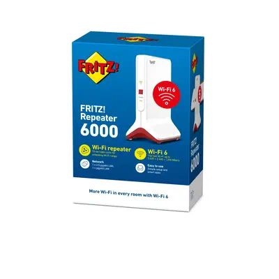 Repeater FRITZ! 6000 6000 Mbit/s Blanc - Borne Wifi - visuel 5