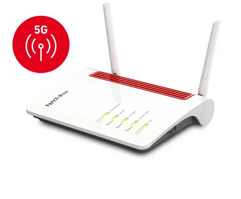 Box 6850 5G routeur sans fil Gigabit Ethernet Bi-bande (2,4 GHz / 5 GHz) Blanc - FRITZ! - Borne Wifi - visuel 1