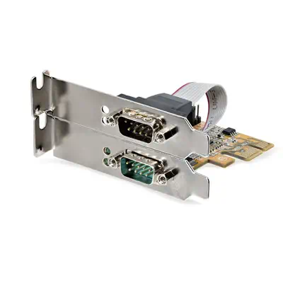 Carte d'Interface Série PCI Express à 2 ports, Carte Série PCIe à 2 Ports vers RS232 (DB9), UART 16C - StarTech - Carte Réseau - visuel 7