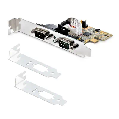 Carte d'Interface Série PCI Express à 2 ports, Carte Série PCIe à 2 Ports vers RS232 (DB9), UART 16C - StarTech - Carte Réseau - visuel 9