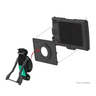 RAM Mounts GDS Hand-Stand Poignée Noir, Vert - Accessoires Tablette - visuel 3
