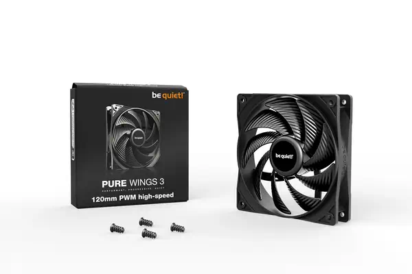 Pure Wings 3 120 mm PWM | Ventilateur PC high-speed - be quiet! - Refroidissement PC - visuel 3