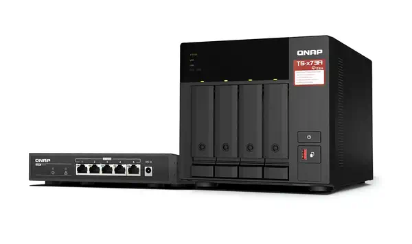 TS-473A + QSW-1105-5T Bundle Pack - QNAP - Serveur NAS - visuel 1
