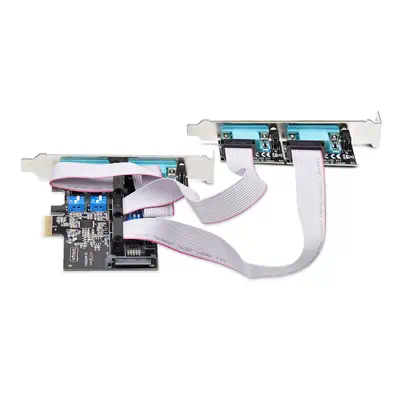 Carte Série PCI Express à 4 Ports - Adaptateur/Carte PCIe à 4 Ports vers RS232/RS422/RS485 (DB9), Su - StarTech - Carte Réseau - visuel 3