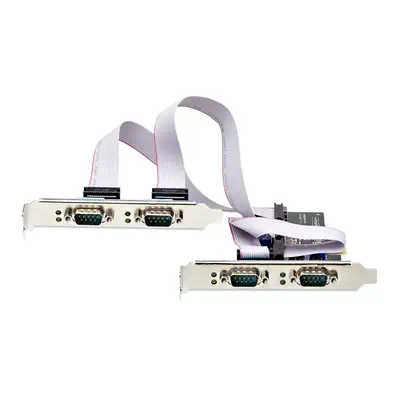 Carte Série PCI Express à 4 Ports - Adaptateur/Carte PCIe à 4 Ports vers RS232/RS422/RS485 (DB9), Su - StarTech - Carte Réseau - visuel 2