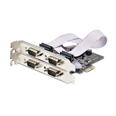Carte Série PCI Express à 4 Ports - Adaptateur/Carte PCIe à 4 Ports vers RS232/RS422/RS485 (DB9), Su - StarTech - Carte Réseau - visuel 6