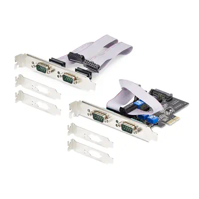 Carte Série PCI Express à 4 Ports - Adaptateur/Carte PCIe à 4 Ports vers RS232/RS422/RS485 (DB9), Su - StarTech - Carte Réseau - visuel 8