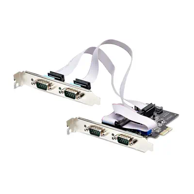 Carte Série PCI Express à 4 Ports - Adaptateur/Carte PCIe à 4 Ports vers RS232/RS422/RS485 (DB9), Su - StarTech - Carte Réseau - visuel 1