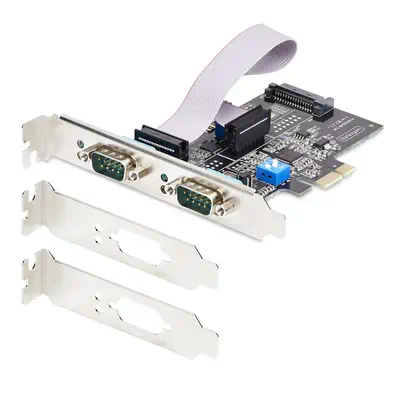 Carte Série PCI Express à 2 Ports - Adaptateur/Carte PCIe à 2 Ports vers RS232/RS422/RS485 (DB9), Su - StarTech - Carte Réseau - visuel 8