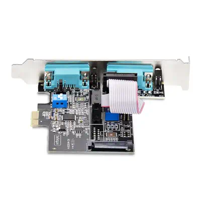 Carte Série PCI Express à 2 Ports - Adaptateur/Carte PCIe à 2 Ports vers RS232/RS422/RS485 (DB9), Su - StarTech - Carte Réseau - visuel 4