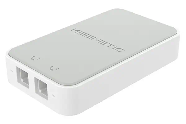 Keenetic Linear (KN-3110) Adaptateur USB pour téléphone analogique à deux ports - Routeur - visuel 2